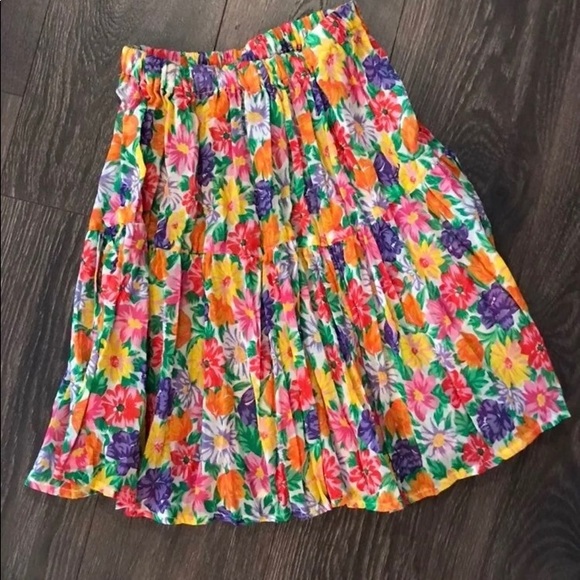 Dion of Texas Mini Skirt. Boho Floral Print. - Picture 4 of 4